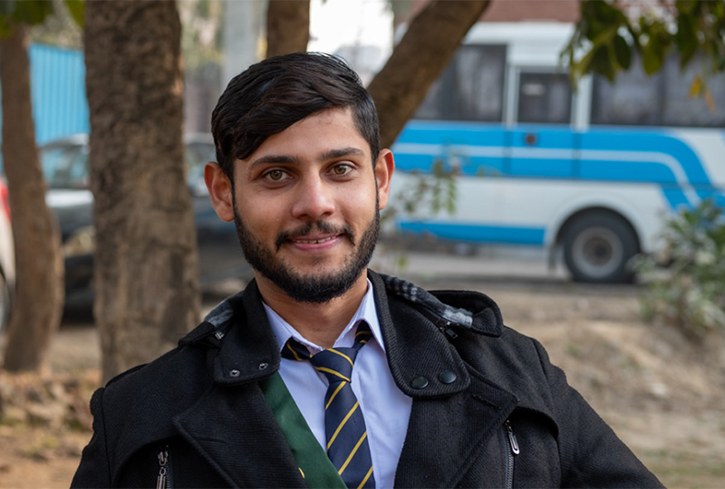 Syed Muhamad Hassan Raza, 22, is deaf. He is studying for a bachelor’s degree at the Special Education Center in Lahore. He is set to receive his first hearing aid soon through the GPE-funded TALEEM program. Credit: GPE/Sebastian Rich