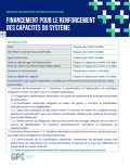 Financement pour le renforcement des capacités du système : modèle de rapport de fin d’exécution des projets